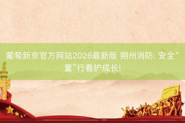 葡萄新京官方网站2026最新版 朔州消防: 安全“童”行看护成长!